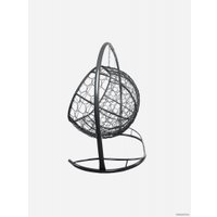 Подвесной диван M-Group Лежебока 11180309 (с серым ротангом/серая подушка)