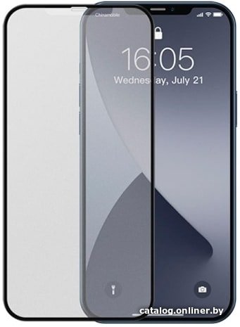 Защитное стекло Baseus Full-screen Curved Frosted Tempered для iPhone 12 Mini