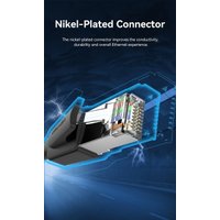 Кабель Vention IKOBN RJ45 - RJ45 (15 м, черный) в Лиде