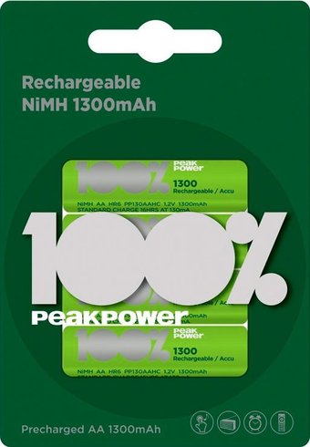 Аккумулятор PeakPower AA 1300 mAh 4 шт. PP130AAHC