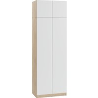 Шкаф распашной Soma Lord Lite 2-х створчатый 80x240 (дуб сонома/белый)