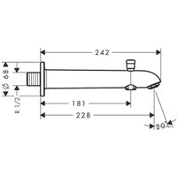 Излив Hansgrohe 13424000