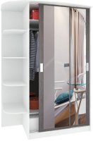 Кортекс-мебель Лагуна ШК04-02 левая консоль (белый/береза)