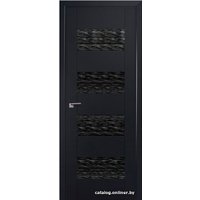 Межкомнатная дверь ProfilDoors 46U L 70x200 (черный матовый/мателюкс дождь черный)