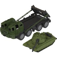 Грузовик Нордпласт Военный тягач Щит с танком 258