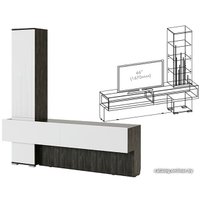 Стенка МСТ. Мебель Лайн №1 (рич блэк)