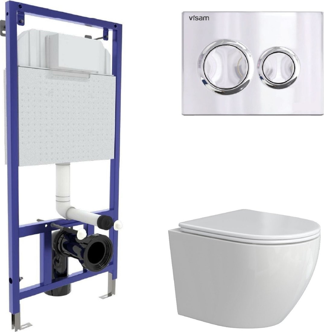 

Унитаз подвесной Berges Wasserhaus Okus Rimless + Visam Slim 525 EX-043389 (с сиденьем)