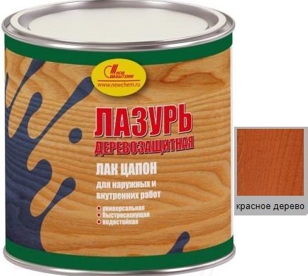 

Лазурь Новбытхим Древозащитная 0.75 л (красное дерево)