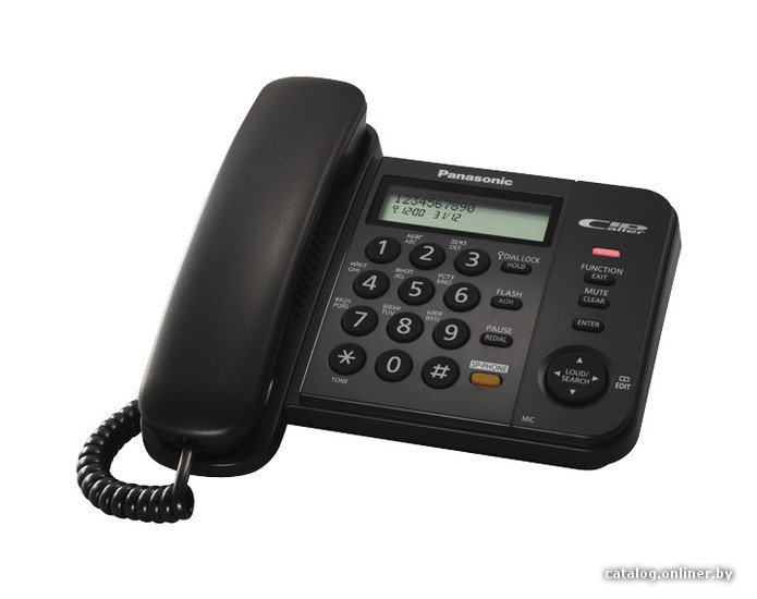 Проводной телефон Panasonic KX-TS2358RUB (черный)
