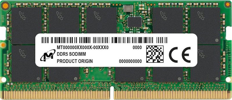 

Оперативная память Micron 8ГБ DDR5 SODIMM 5600 МГц MTC4C10163S1SC56BD1
