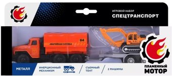 Грузовик Пламенный мотор Грузовик с прицепом 870835