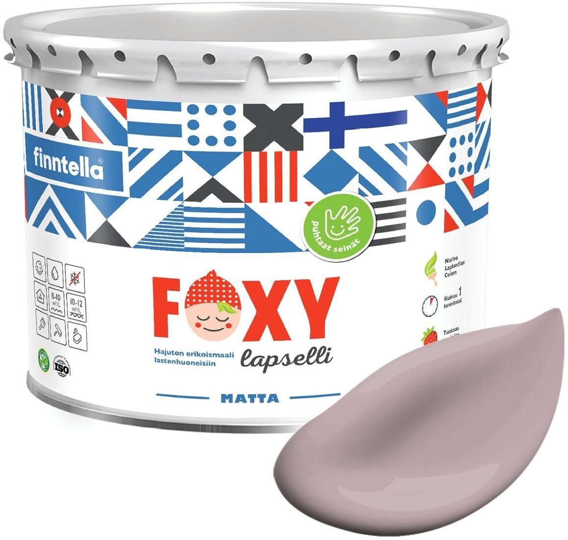 

Краска Finntella Foxy Lapselli Matte Nukke F-50-1-3-FL247 2.7 л (розовый)