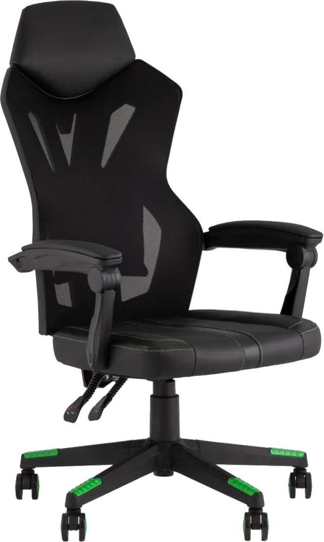 

Игровое (геймерское) кресло TopChairs Айронхайд GMP-010 (зеленый)
