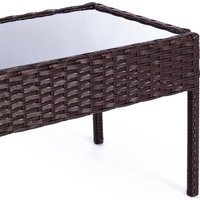 Набор садовой мебели TetChair Лаундж сет mod. 210000 (коричневый/DB-02 бежевый)