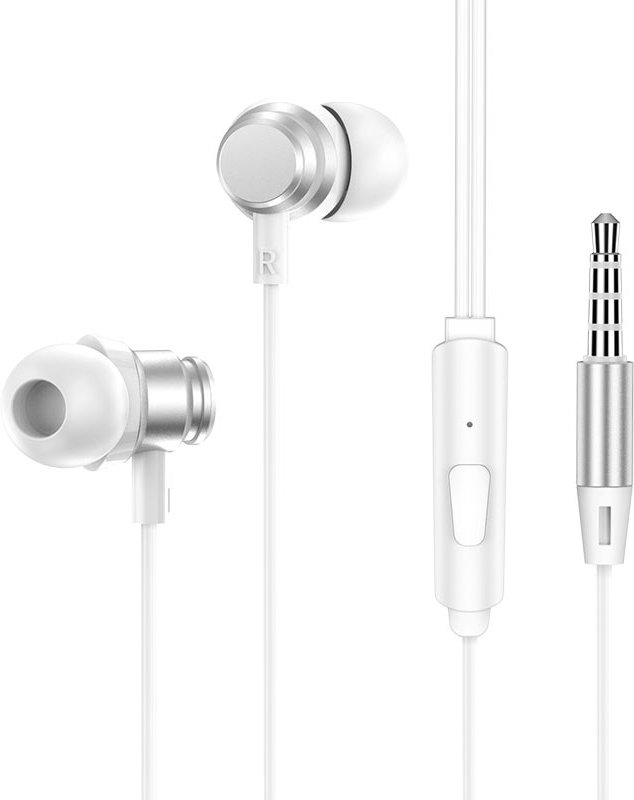 

Наушники Borofone BM62 (серебристый/белый)