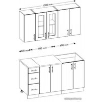 Готовая кухня Senira Вяселка 2/1 1.5м
