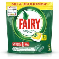 Капсулы для посудомоечной машины Fairy All in One Original лимон (84 шт)