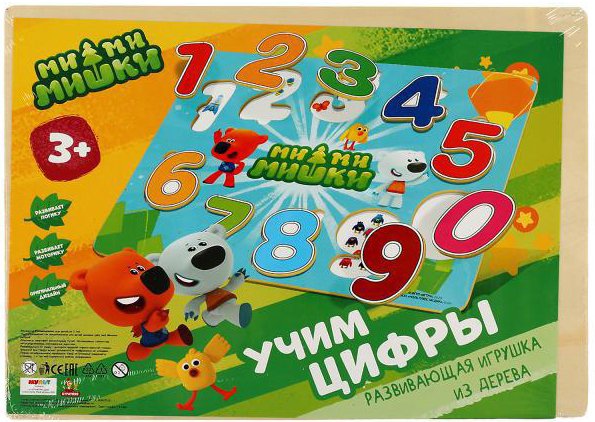 

Мозаика/пазл Буратино Вкладыш. Ми-ми-мишки. Цифры MMM-12