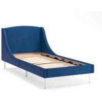 Кровать MONOFIX Лотти 90x200 (микровелюр/синий)