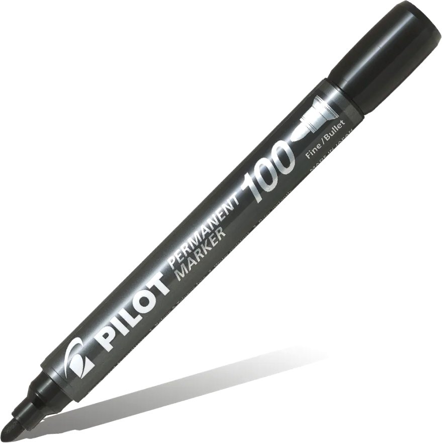 

Маркер перманентный Pilot SCA-100 (B) (овальный черный)