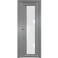 Межкомнатная дверь ProfilDoors 2.72XN L 90x200 (грувд серый/стекло белый триплекс)