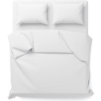 1.5-спальный комплект постельного белья Сонум Сатин страйп 1.5сп (белый)