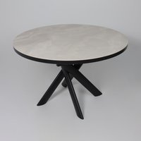 Кухонный стол Мамадома Ronaldo-120 раздвижной 120-160 (onyx premium cer/черный)