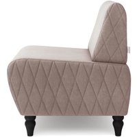 Интерьерное кресло MONOFIX Буно кресло (велюр/светло-коричневый №22)