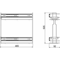 Карго AKS 150 крепл.боковое/универс. б/н, эф.хрома Weixpol