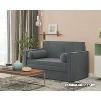 Диван Мебель-АРС Санта №2 (велюр серо-синий НВ-178 26)