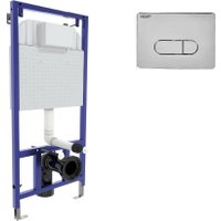 Инсталляция для унитаза Visam Slim 525 с кнопкой D3 EX-040233 (хром глянец)