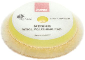 Полировальный круг Rupes Средней жесткости желтый меховой диск 80/90мм
