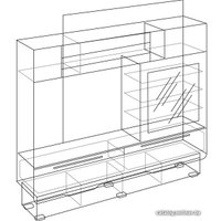 Стенка МСТ. Мебель Адель (туя-винтаж)