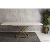 Стол-трансформер Levmar Cross D36/S90 (дуб анкор светлый/золото)