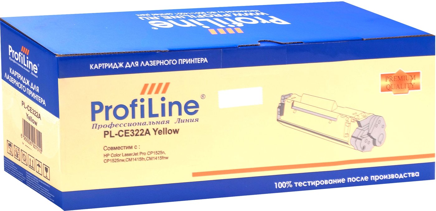 

Картридж ProfiLine PL-CE322A-Y (аналог HP CE322A)