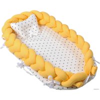 Матрас-кокон Farfello Косы L5 (желтый)