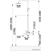 Душевая система  Hansen 33032C