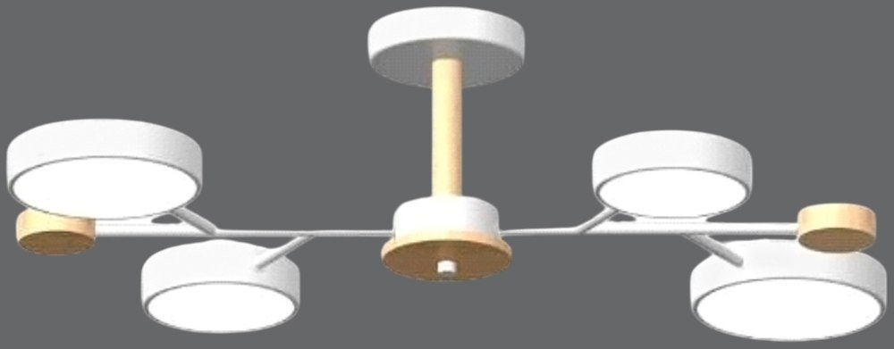 Люстра средней высоты LED4U L3213-670 WH