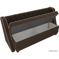 Диван Лига диванов Лофт 104555 (микровельвет, коричневый)