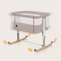 Приставная детская кроватка Lionelo Aurora (beige cappuccino)