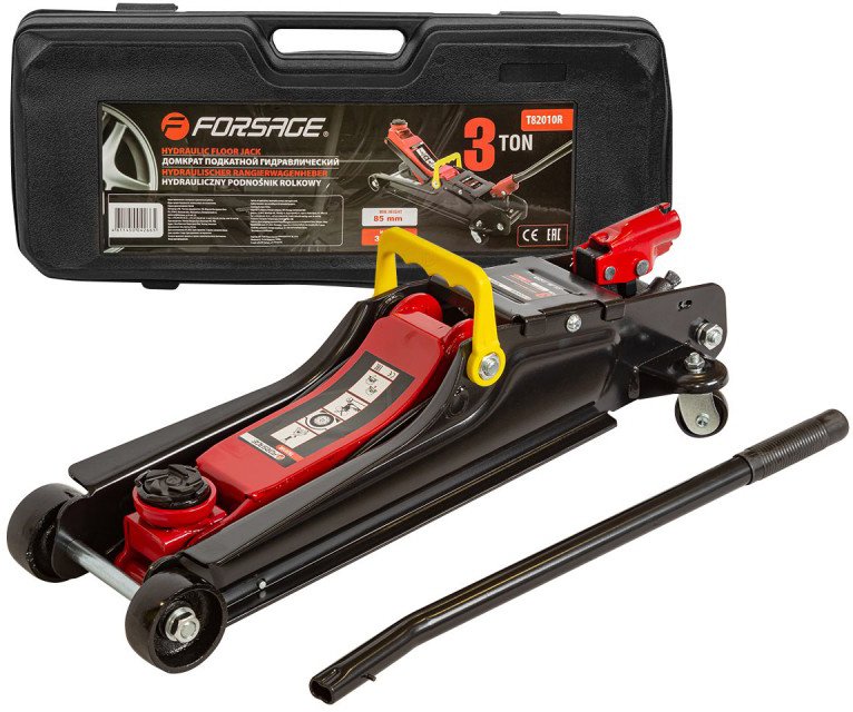 

Подкатной домкрат FORSAGE F-T82010R 3т (кейс)