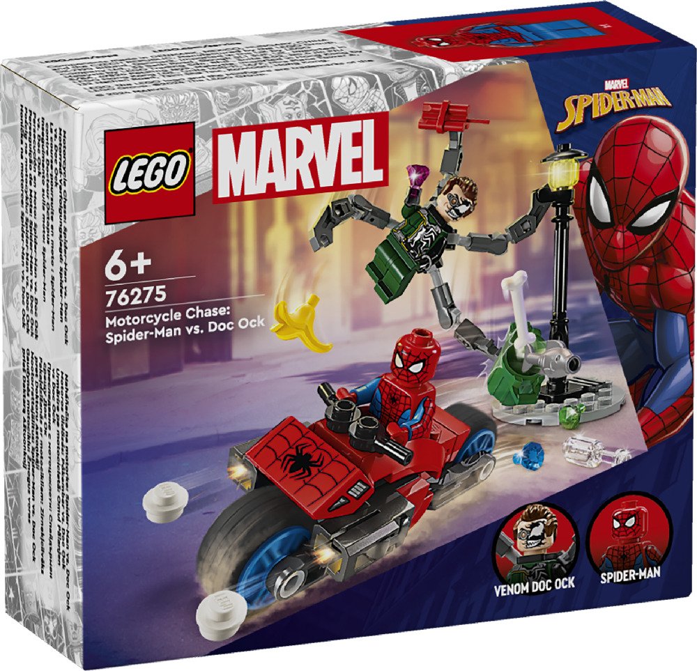 

Конструктор LEGO Marvel Super Heroes 76275 Погоня на мотоцикле: Человек-паук против Док Ока