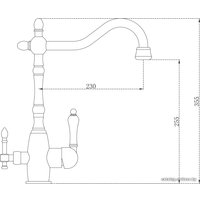 Смеситель ZorG ZR 312 YF 50 BR