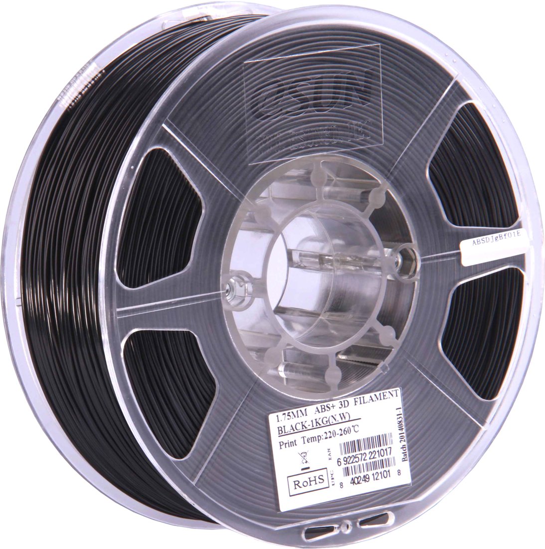 

Пластик eSUN ABS+ 1.75 мм 1000 г (черный)