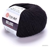 Пряжа для вязания Yarnart Milano 850 50 г 130 м (черный)