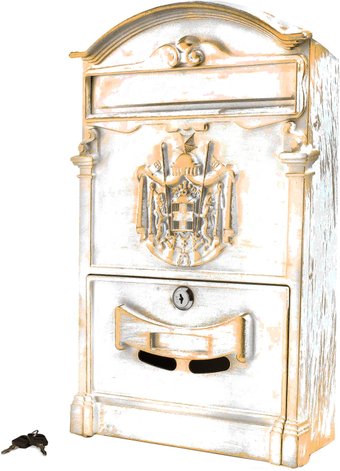 Почтовый ящик Аллюр №4010В (антик белый)