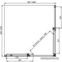 Душевой уголок Ambassador Queen 11011105 100х100