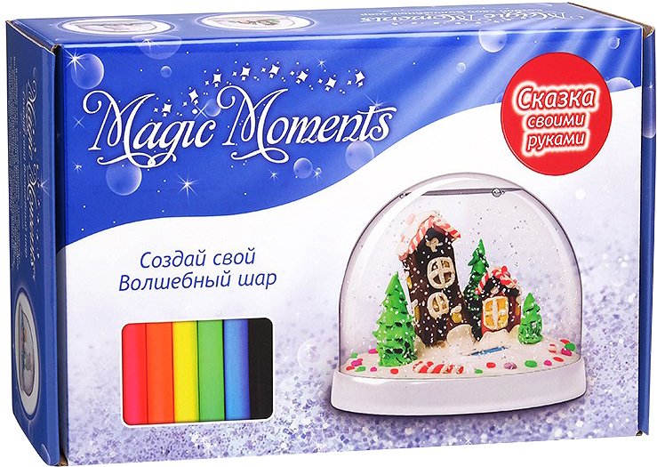 

Набор для создания поделок/игрушек Bumbaram Создай Волшебный шар со снегом Домики mm-3