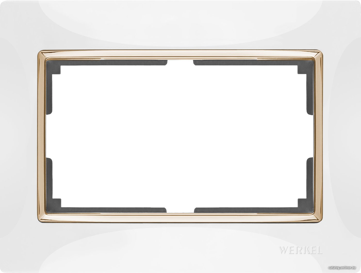 Рамка Werkel Snabb WL03-Frame-01-DBL (белый/золото)
