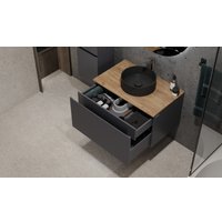  Jorno Тумба под умывальник Cossety 80 Coss.01.80/P/A-DZ/JR (антрацит/дуб крафт золотой)